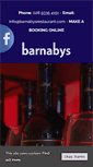 Mobile Screenshot of barnabysrestaurant.com